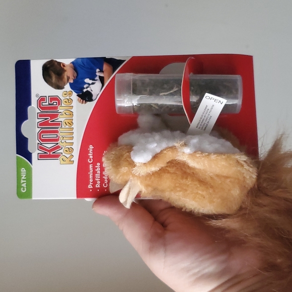 Kong Cat Kong Refillable Catnip Cat Toy Treat Holder Squirrel Plush Poshmark